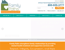 Tablet Screenshot of familypaths.org